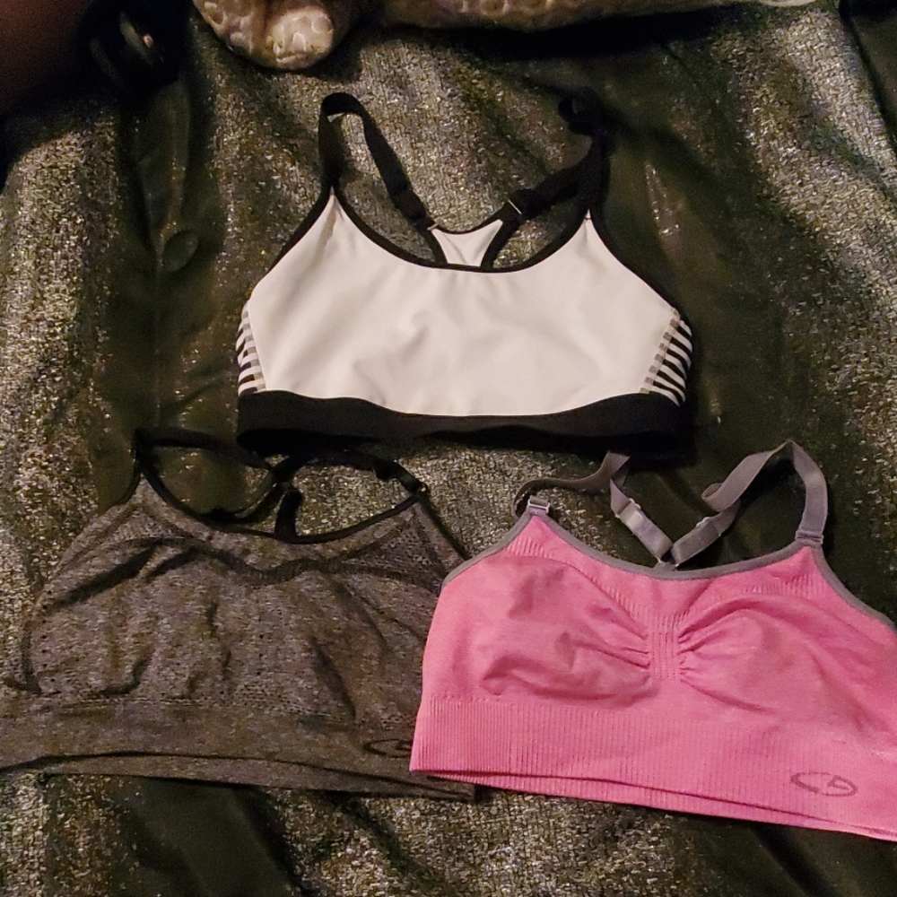 Three champion sports bras
